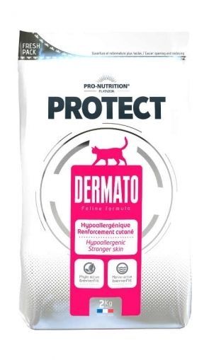 Суха диетична храна за котки с дерматологични проблеми 2кг - Flatazor Protect Dermato