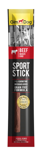 GimDog Sport Stick - Саламена пръчица за кучета с говеждо месо и L-карнитин