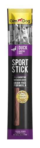 GimDog Sport Stick - Саламена пръчица за кучета с патешко месо и L-карнитин