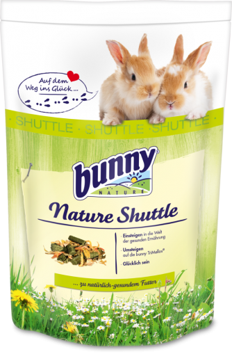 Храна за зайчета след 6-ия месец - bunny BASIC 750 g + Nature Shuttle 600 g