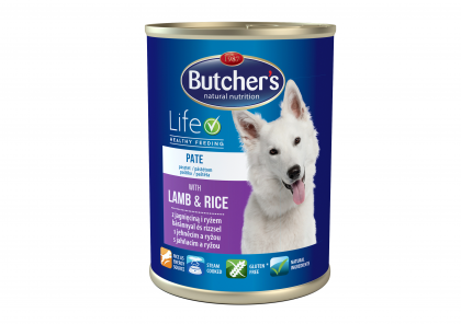 Butcher's Life – PATE: Пастет с агнешко месо и ориз. Консерва за кучета 390 г 