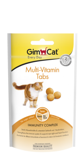 GimCat Multi-Vitamin Tabs - Мултивитаминни таблетки, 40 г