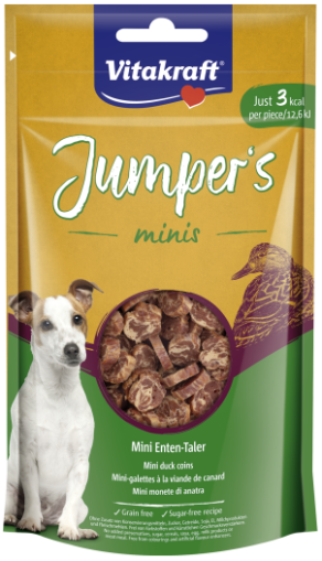 Vitakraft ® Jumper's Minis Лакомство за кучета - патешки мини-талери