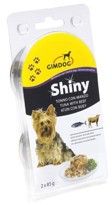 Shiny Dog риба тон и говеждо - 2x85г кучешка консерва Гимборн 02.510170 Хайгер