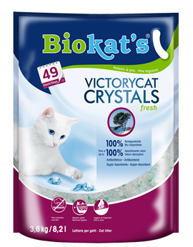 Biokat's Victory Cat Fresh ароматизирана силикагелова котешка тоалетна 3.6кг Гимборн 75.35 Хайгер
