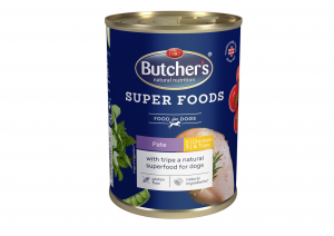 Butcher's SUPERFOODS – PATE: Пастет с пилешко месо и шкембе, Консерва за куче 1200г