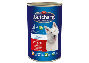 Butcher's Life – PATE: Пастет с говеждо месо и ориз. Консерва за кучета 1200 г