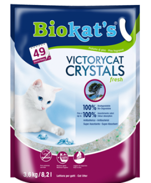 Biokat's Victory Cat Fresh ароматизирана силикагелова котешка тоалетна 3.6кг Гимборн 75.35 Хайгер
