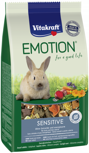  EMOTION® SENSITIVE  Пълноценна храна за чувствителни към храната декоративни зайци на възраст над 6 месеца.
