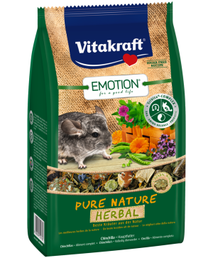 "Emotion Pure Nature Herbal" 600г - пълноценна ежедневна храна за чинчили Витакрафт 33785 Хайгер