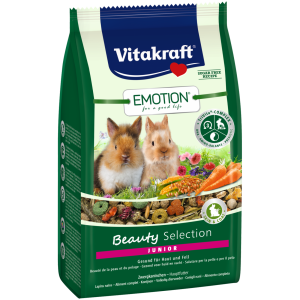 Emotion Beauty Selection Junior Vitakraft – храна за декоративни мини зайчета до 6 месеца за красива козина
