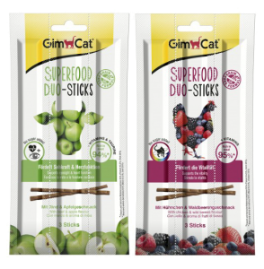 GimCat Superfood DUO-Sticks - саламените пръчици за коте от ново поколение