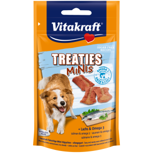 TREATIES MINIS Vitakraft - лакомства за кучета със сьомга и омега 3