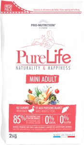 Mini Adult PureLife Pro-Nutrition Flatazor - здравословна храна за кучета от дребни породи