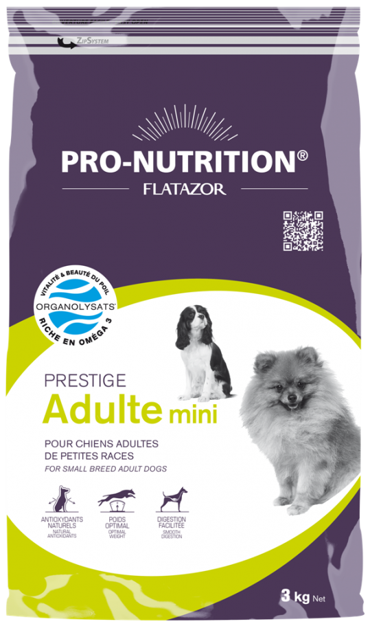 специализираната храна за кучета от мини породи Prestige Adult Mini на Pro-Nutrition Flatazor