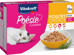 POÉSIE® МУЛТИПАК 12 бр. х 85 г   ПИЛЕ 3 бр., ПУЙКА 3 бр., ПАТИЦА 3 бр., ПТИЧЕ 3 бр.