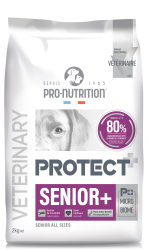 NEW Formula PROTECT DOG Senior+  2 kg - - Пълноценна диетична храна за кучета със специфични хранителни потребности: "Подпомагане на метаболизма на ставите при остеоартроза".  "Подпомагане на сърдечната дейност при хронична сърдечна недостатъчност".
