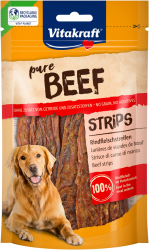 Лакомства за кучета - Vitakraft ® Pure  BEEF Strips - Ленти от ГОВЕЖДО месо 100%