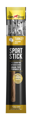 GimDog Sport Stick - Саламена пръчица за кучета с пуешко месо и L-карнитин