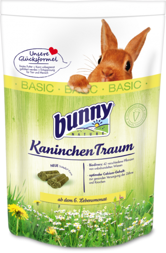 Храна за зайчета след 6-ия месец 750 г - bunny BASIC 