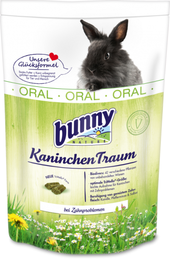 Bunny ORAL - Храна за декоративни зайчета с дентални проблеми, след 6-ия месец, 750 г