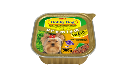Hobby Dog Adult - консерва за кучета с дивеч и зеленчуци