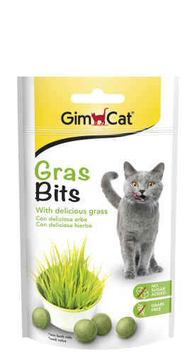 Котешка трева на таблетки - 50g GimCat GrasBits