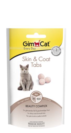 GimCat Skin & Coat Tabs - Таблетки за кожа и козина, 40 г