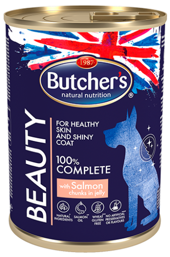 Butcher's Functional Beauty 400г - Хапки в желе за кучета, със сьомга