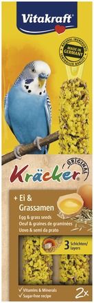Vitakraft ® Kräcker ® - Оригинален Крекер на Витакрафт с яйце и семена на треви, 2 бр.