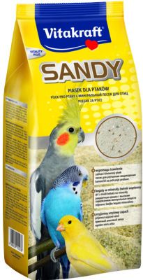 Vitakraft® ПЯСЪК ЗА ПТИЦИ “Sandy” (3 +) + С песъчинки за  храносмилането + Минерални вещества + Приятен аромат на анасон, 2.5 кг