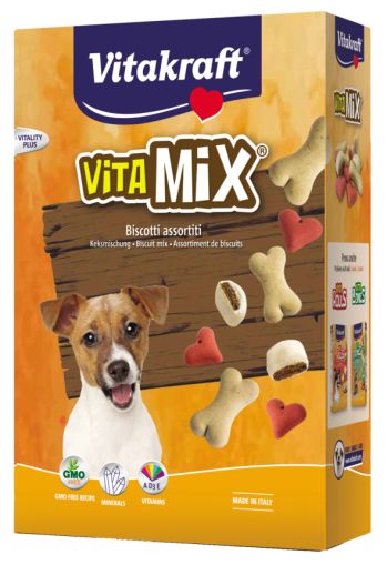 ViTA MiX® – бисквити асорти Допълваща храна за кучета. Рецепта без ГМО! С добавени минерали и витамини А, D3 и Е.  За повече жизненост!