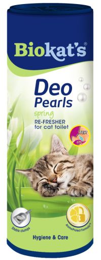 Biokat’s DEO Pearls Spring 700 g - Освежител за котешка тоалетна - Дезодориращи перли „Пролет”
