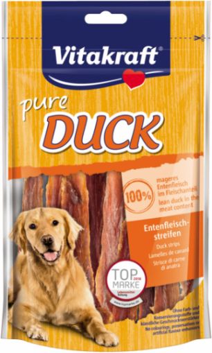 Vitakraft ® Pure DUCK - Ленти от патешко месо, 100% патешко месо в месното съдържание
