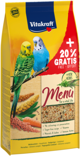 Храна за вълнист папагал Premium Menu 1кг + 20% гратис