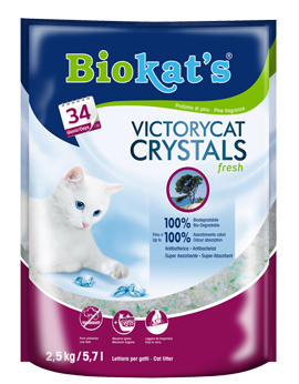 Biokat's Victory Cat Fresh ароматизирана силикагелова котешка тоалетна 2.5кг Гимборн 75.34 Хайгер