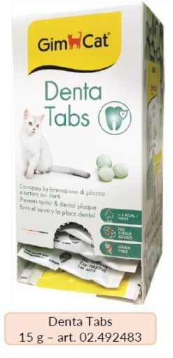 Дисплей с 20 бр. ДЕНТАЛНИ ТАБЛЕТКИ 15 г - 20 бр. х 15g GimCat DENTA TABS;  от Гимборн, Германия