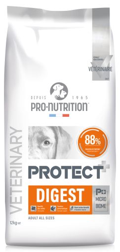 NEW Formula Pro-Nutrition Flatazor PROTECT DOG Digest 12 kg - Пълноценна диетична храна за кучета със специфични хранителни потребности - "Компенсиране на лошо храносмилане". "Намаляване на риска от смущения в чревната непропускливост". "Подпомагане на ли