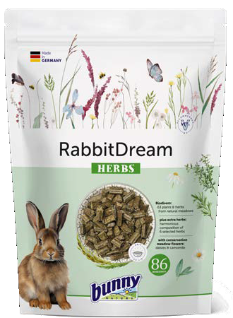 Храна за зайчета от 6-ия месец с БИЛКИ 4 кг - bunny HERBS 4 kg