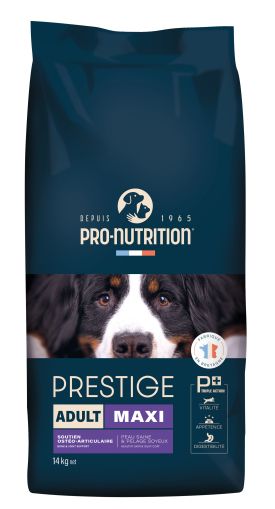 PRESTIGE DOG ADULT MAXI 15 kg - Пълноценна храна за пораснали кучета от едри породи. Произведена във Франция.