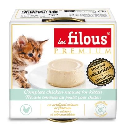 les filous® premium – МУС за подрастващи котенца с Пилешко и Яйце. 