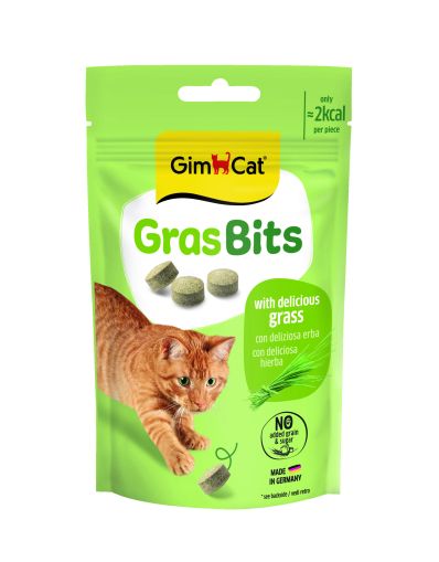 Котешка трева на таблетки - 50g GimCat GrasBits