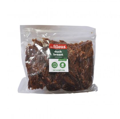 LES FILOUS Duck breast  ПАТЕШКИ ГЪРДИ, ФИЛЕТА, лакомство за куче, 1 кг