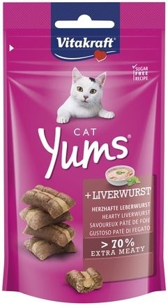 CAT YUMS - сочни хапки за коте с лебервурст Витакрафт 28822 Хайгер
