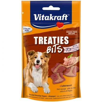 TREATIES BITS - сочни хапки за кучета с лебервурст Витакрафт 28807 Хайгер