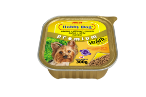 Hobby DOG Junior - консерва за подрастващи кучета 300 г с високо съдържание на месо