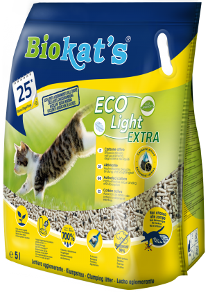 Biokat’s  ECO Light EXTRA  - лека за носене и екологична котешка тоалетна