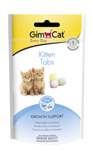 GimCat Kitten Tabs - Таблетки за подрастващи котки, 40 г