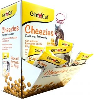 Витамини за котки на таблетки с пармезан - 10g GimCat Cheezies