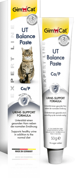 Паста за котки за баланс на уринарния тракт UT Balance Paste 50 г - GimCat Expert Line - Препоръчана от ветеринарите